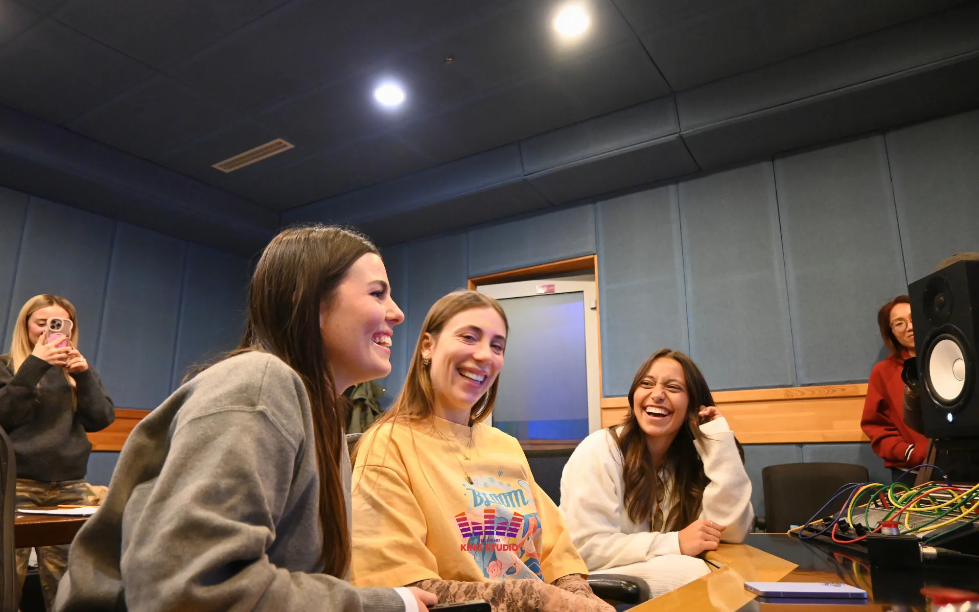 Final recording monitoring at KING STUDIO sweet spot during Seoul Trip - Professional Korea Travel Kpop experience quality check