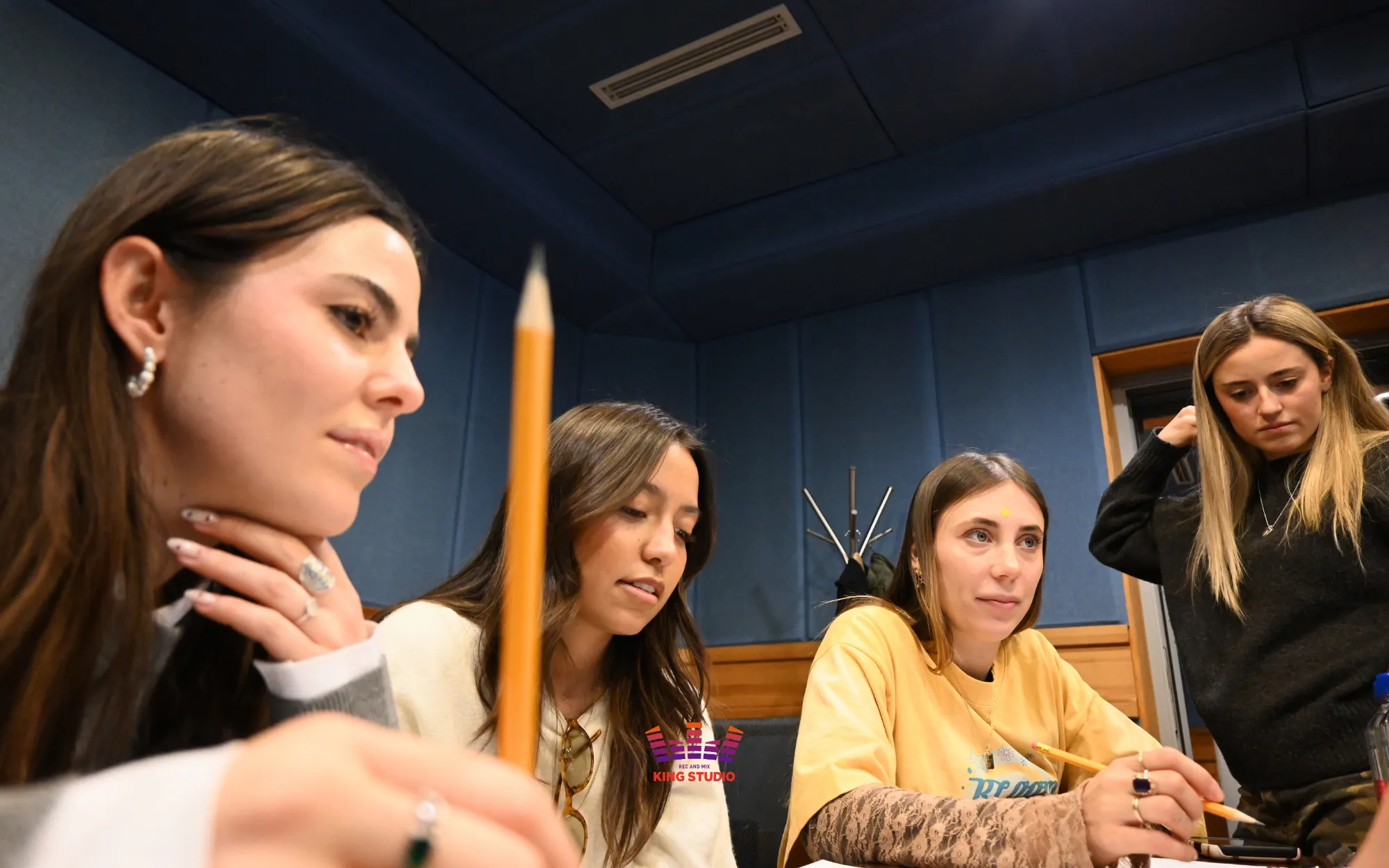 KING STUDIO tour and professional staff introduction during Seoul Experience - Korea Travel Kpop recording with DIAMOND service team